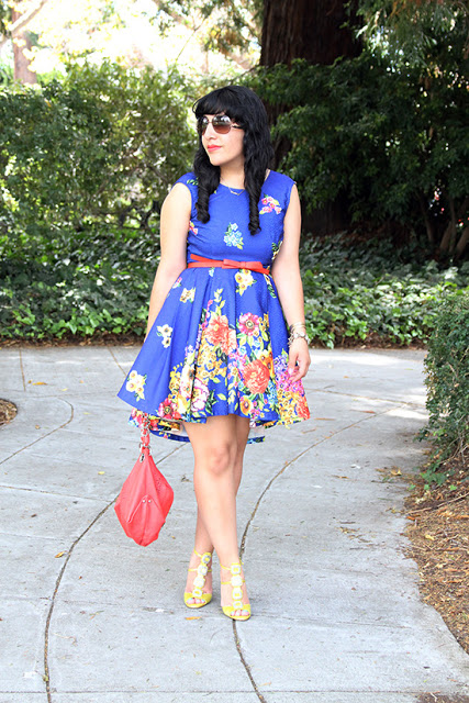 KTR Collection Blue Floral Dress Birthday Outfit Inspiration