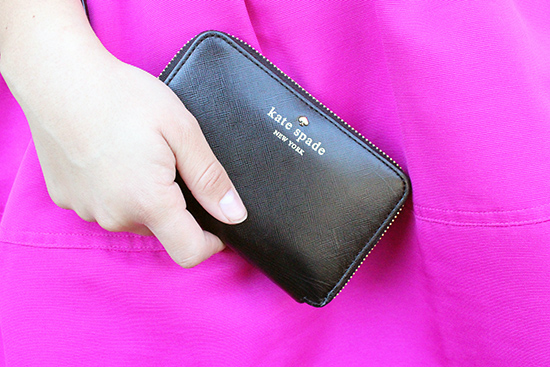 Kate Spade Black Cedar Street Tech Wallet