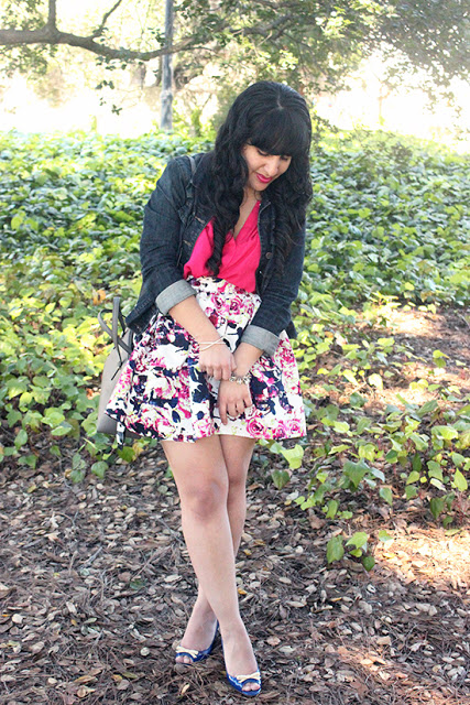 Joie Pink Silk Tie Blouse and Kate Spade Wedges Spring Weekend Outfit