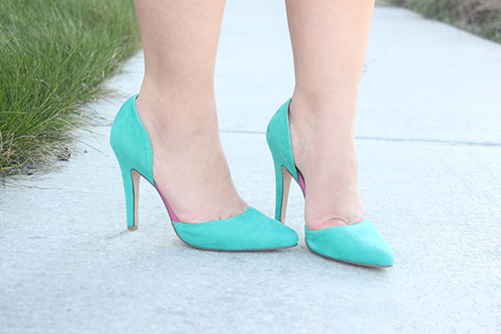 Custom d'Orsay Mint Shoes of Prey Heels 