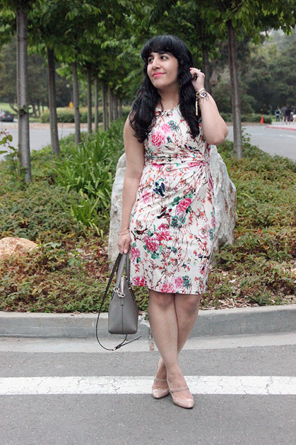 Le Tote Uttam Floral Dress SF Office Outfit