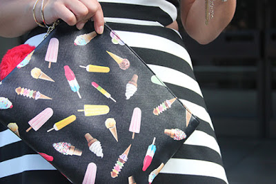 Imoshion Ice Cream Print Clutch Le Tote Outfit