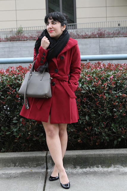 Modcloth Steve Madden Red Coat Winter Outfit Inspiration