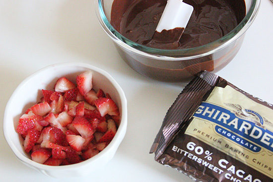 Valentine's Day Ghirardelli Dark Chocolate Strawberry Bark Recipe