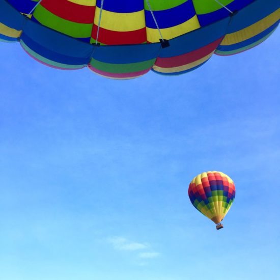 Sunrise Hot Air Balloon Ride Engagement Napa Valley California