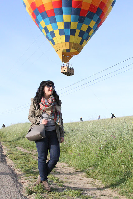 Hot Air Balloon Ride Blanket Scarf Outfit | Will Bake for Shoes