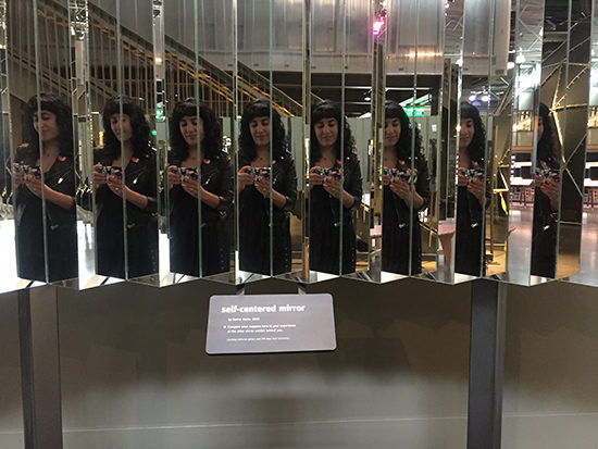 SF Exploratorium After Dark Experience Self-Centered Mirror Selfie
