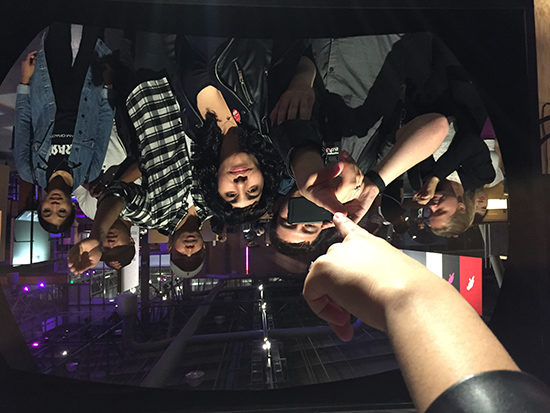 SF Exploratorium After Dark Experience Giant NASA Mirror Selfie